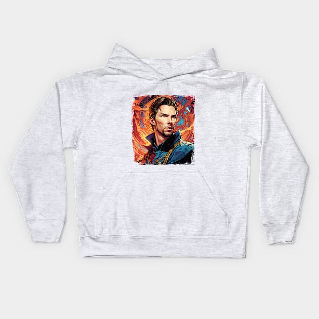 Benedict Cumberbatch - Doctor Strange Kids Hoodie by Tiago Augusto